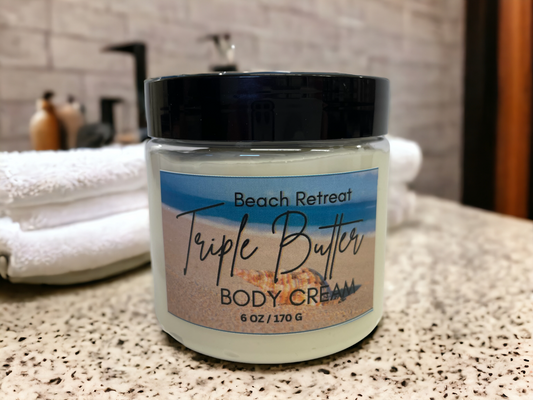 Triple Butter Body Cream-Beach Retreat-6oz