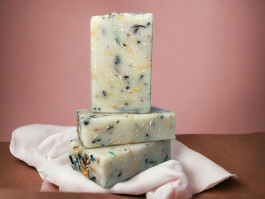 Aloe Vera Soap-100% Coconut Oil-Confetti